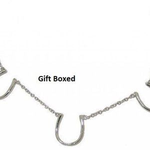 HORSE SHOE Designer Necklace is adjustable NWT